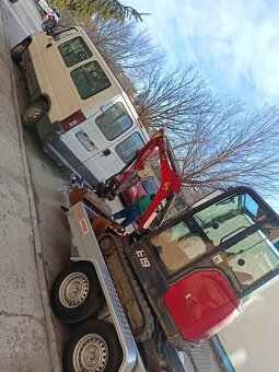 Minibager , Bobcat e19 , bager , rypadlo, - 2