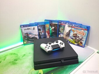 🎮 PlayStation® 4 SLIM 500GB + ovládač + hry + kábel - 2