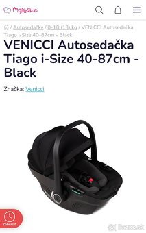 Detská autosedačka VENICCI - 2