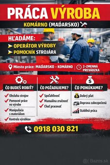 🔧 HĽADÁME NOVÝCH KOLEGOV DO VÝROBY 🔧 - 2