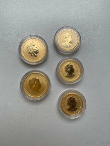 Zlata minca 1/4oz Lunar roky 2015, 19, 20, 21 23 - 2