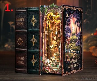 3D knižná dekorácia / dioráma / Book Nook - 2