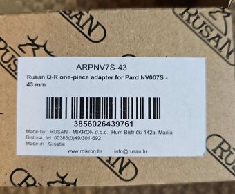 RUSAN Adapter 43mm - PARD NV 007, v orig. bal. - 2