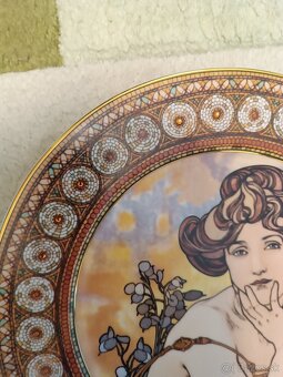 Porcelánový tanier Goebel - Mucha Topaz - 2
