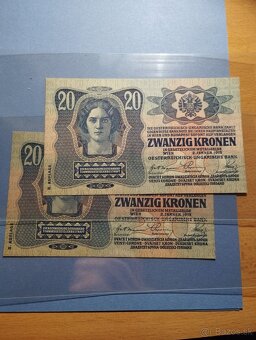 Predám 2ks 20k 1913 II.vydanie v UNC - 2