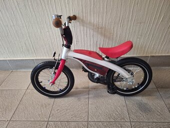 Predám 2v1 odrazadlo a bicykel 14kola BMW strieborný - 2