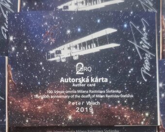2€ Autorská karta 2019 M.R.Štefánik - 2