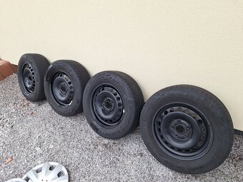 Predam plechive disky + pneumatiky 195/65 r15 - 2