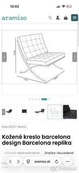 Koženné kreslo Barcelona - 2