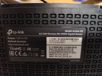 Predám Wi-Fi Router - Tp-link - Archer C6 (EU) - 2