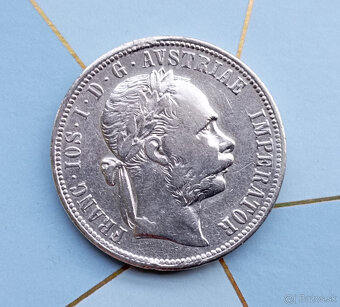 Mince - Predám 1 Florin 1879 František Jozef I. - 2