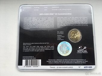 2 euro Francúzsko BU karta 2016 - UEFA FRANCE 2016 - 2