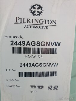 Čelné okno BMW X3 - 2