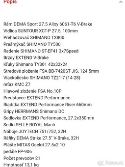Dema Barro 1.0 velkost ramu L 19 - 2