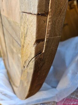 Jedálenský stôl z mangového dreva 130 cm - 2