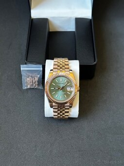 Seiko mod Datejust Green Rose - 2