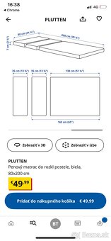 Rastúca posteľ Minnen - 2