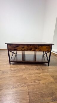 Konferenčný stolík ROOM 2 - hnedá/čierna - 2