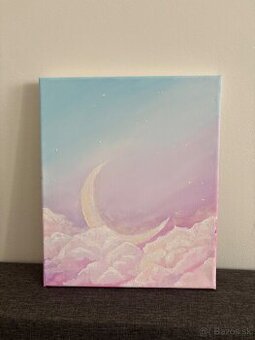 Rucne malovany obraz tempery na platne - 2