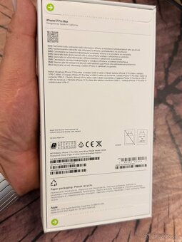 iPhone 17 pro Max 256 blue zabalený záruka - 2
