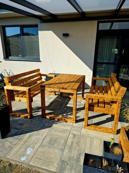 Drevene zahradne sedenie - 2