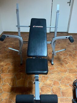 Lavičky- benchpress, brucho, steper - 2