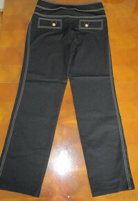 Čierne dámske nohavice Rebeca, veľ. 40- elastické - 2