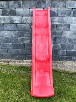 Šmykľavka na záhradný domček / 2,2 m červená - 2