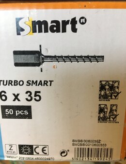 SMART TURBO šroby do betónu 6X35 - 2