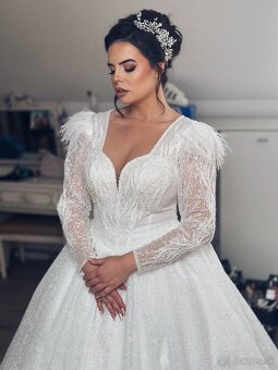 Predám nádherné svadobné šaty - 2