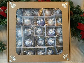 Vianočné ozdoby-vianočné gule 22ks+2ks grátis - 2