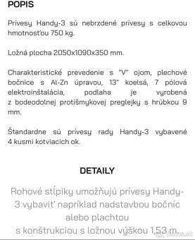 Predam privesny vozik Agados Handy 3 - 2