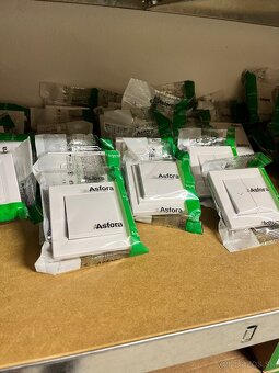 vypinace zasuvky schneider asfora biela, antracit - 2