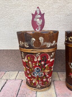 Drevené -ručne maľované črpáky - 2