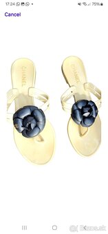 Predám Chanel originál flats camelia sandále šľapky 39 - 2