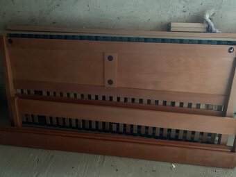 Postel manzelska bukova masov 180x200 cm - 2