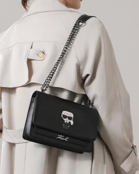 kabelka Karl Lagerfeld čierna - 2