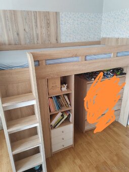Predám detskú poschodovou postel zostavu - 2