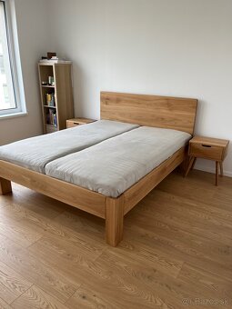 Dubová posteľ 180x200cm - 2