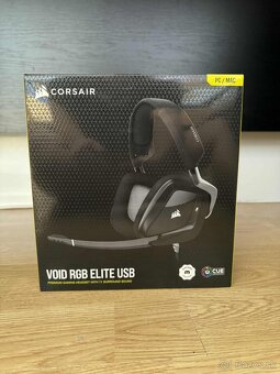 Predám herné sluchadlá Corsair void RGB elite usb - 2