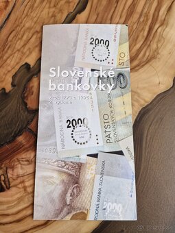 Slovenské bankovky – kompletná sada vzor 1993 a 1995, miléni - 2