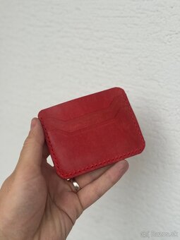 Handmade Cardholder/ mini peňaženka z pravej talianskej kože - 2