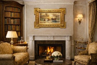 OBRAZ - Olejomaľba - Rybári pri západe slnka - 2