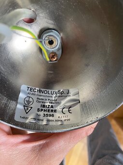 Sklenený luster guľa priemer 28cm - 2