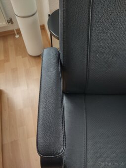 Kancelárska stolička otočná čierna - 2