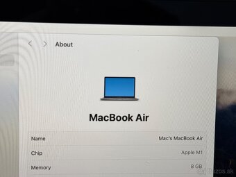 Apple Macbook air M1 8/256gb- Super stav - 2