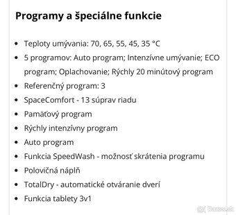 Vstavaná umývačka riadu - 2