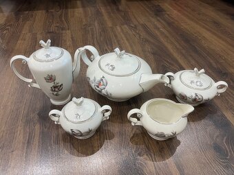 Retro veľká čajová súprava československý porcelán MZ - 2