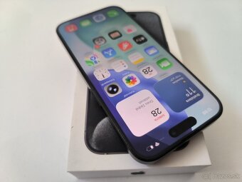 apple iphone 15 PRO 256gb Black Titanium / Batéria 86% - 2