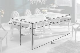 Pozor čítaj - Dizajnový jedálenský stôl MODERN BAROQUE 180cm - 2